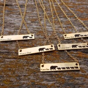 gold mama bear necklaces saskatoon