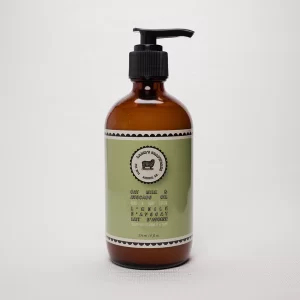 Lambs soapworks all natural hand and body lotion - Oatmilk & Avocado in amber glass jar with pump