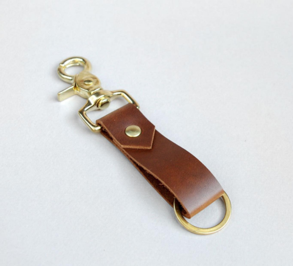 Handmade leather keychains in Saskatoon