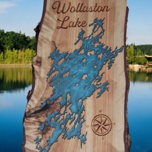 Custom Lake Map - Made in Saskatoon - Lake Map on Board
