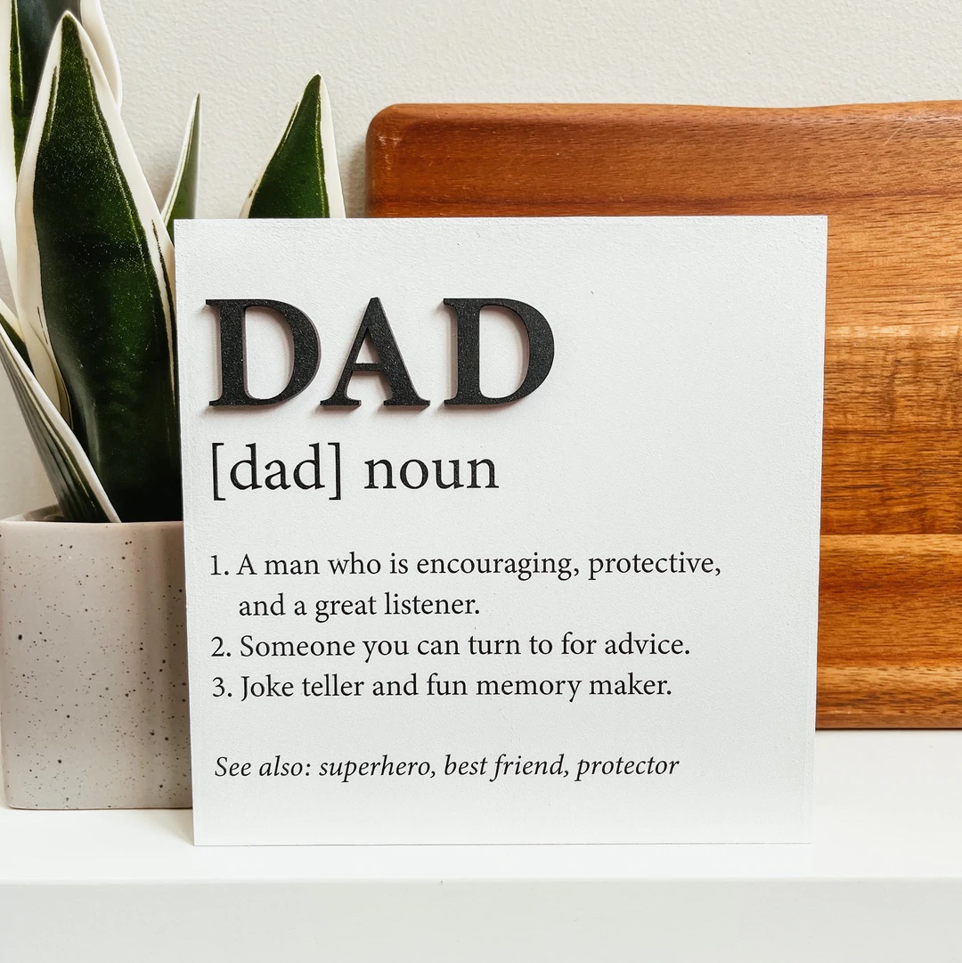 Dad Definition Sign HEN CHICK STUDIOS