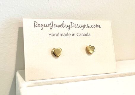 Little Hearts Stud Earrings - gold - canadian jewelry