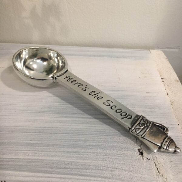 Pewter Coffee Scoop - Spoon - Coffee Lover Gift