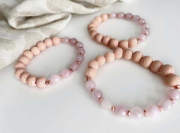 pink diffuser bracelet