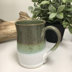 Pottery Mug - Moss Green - Two Tone