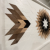 Wood burst mosaic wall hanging home decor handmade in canada