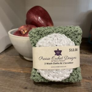 crochet washcloth scrubbie dish set housewarming gifts saskatoon