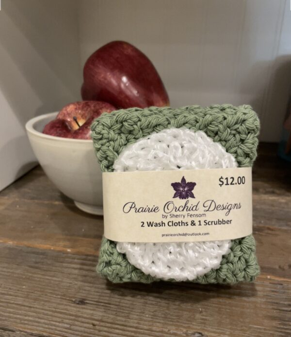 crochet washcloth scrubbie dish set housewarming gifts saskatoon