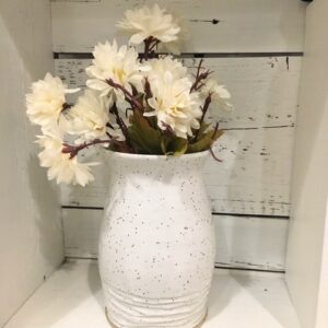 White speckled vase pottery Sparrow