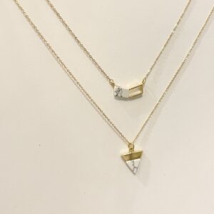 dainty gold howlite necklaces canadian jewelry