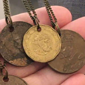 Brass Necklace - Coin