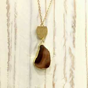 agate slice necklaces