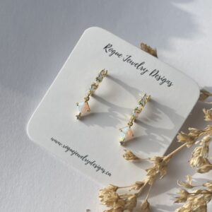 Opalite Huggie Earring