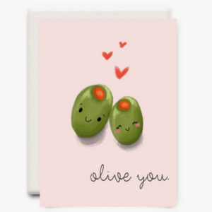 olive you love card