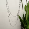 Kia Rae Paperclip necklace silver