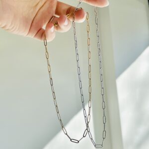 paperclip chain necklaces short saskatoon