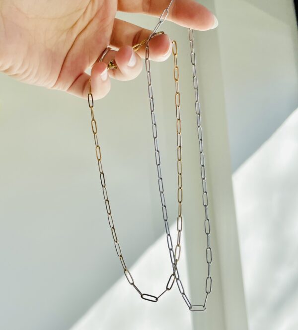 paperclip chain necklaces short saskatoon