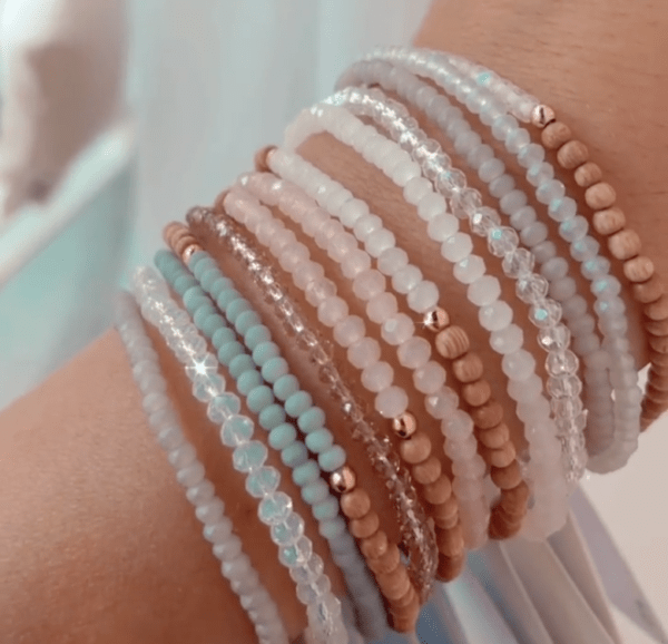 faceted glass stacker bracelets in Saskatoon