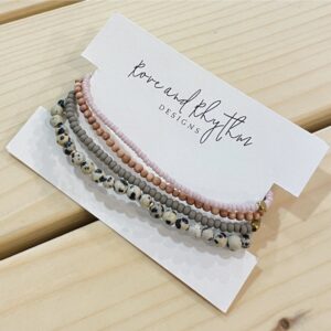 Dainty Beaded Stacker Sets
