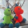 Dino Stuffies - crocheted plush toy - made in canada