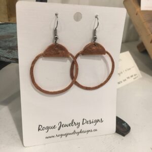 Rose Gold Dangle Earrings