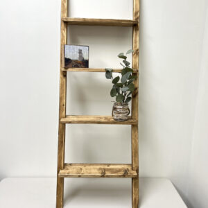 Ladder Shelf medium brown, made in canada - Home Decor saskatoon
