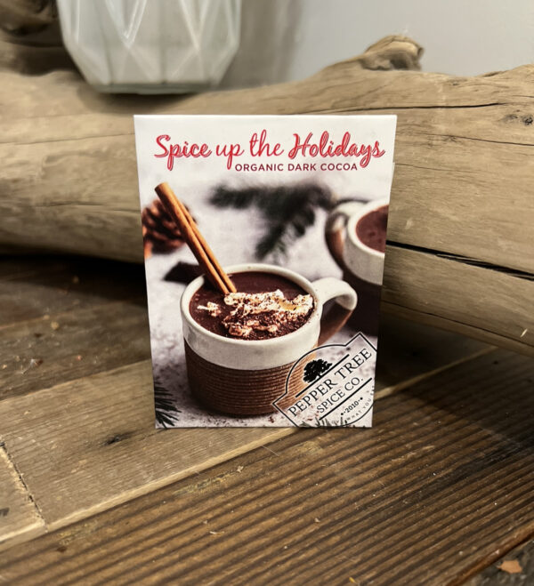 Organic dark cocoa Hot chocolate mix -single use packet