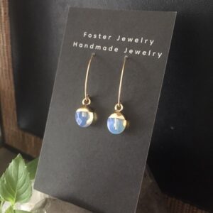 Simple opalite Gemstone Drop Earring - Saskatoon