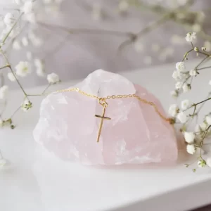 Simple Cross Necklace saskatoon - baptism, faith, first communion