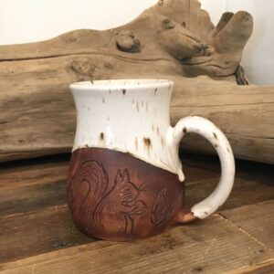 Squirrel & Fox Pottery Mug