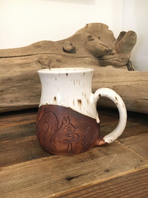 Squirrel & Fox Pottery Mug