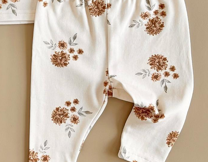 Quality children's clothing - floral leggings saskatoon