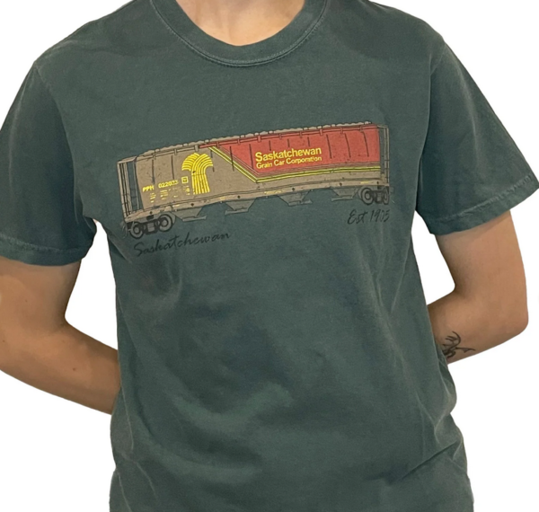 Saskatchewan Souvenir T- shirt - Grain Car