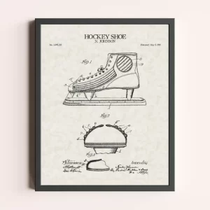 Vintage Patent Prints - Hockey Skates