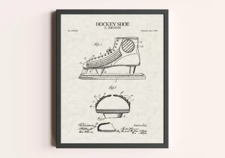 Vintage Patent Prints - Hockey Skates