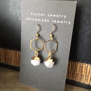 Gemstone Drop Earring