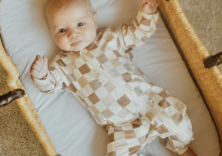 Infant Bamboo Sleeper - Checkered