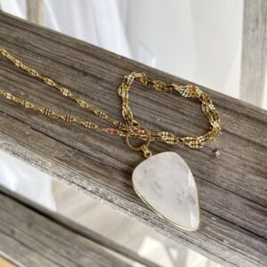 white quartz necklace by kia rae