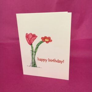 Greeting Card - Birthday Tulip