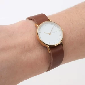 Brown & Gold Watch - Minimalist - Modern