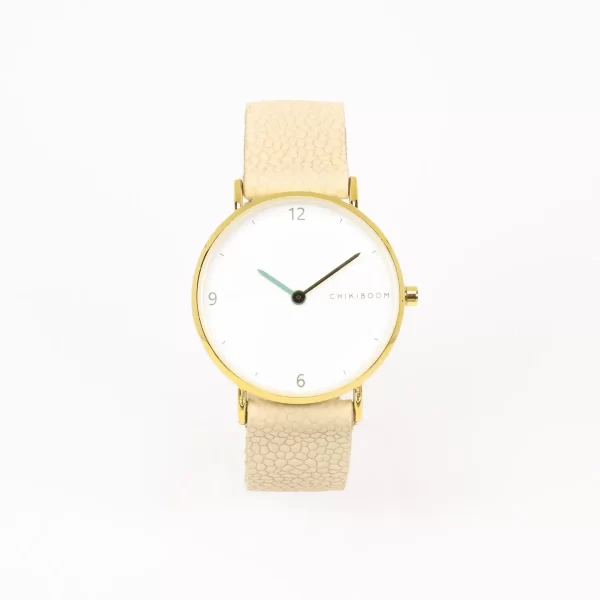 White & Gold Minimalist Watch