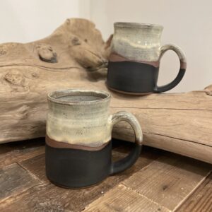 Black & Grey Pottery Mug