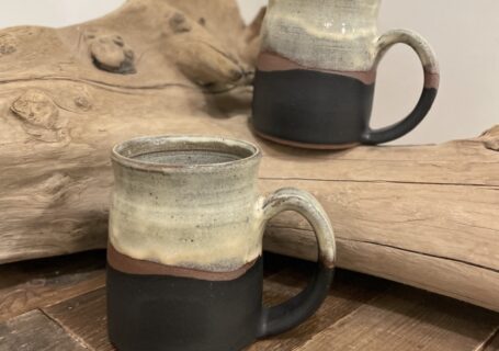 Black & Grey Pottery Mug