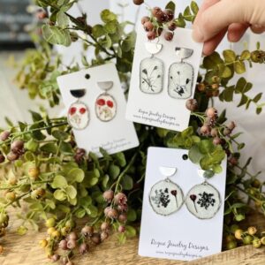 Pressed Flower Earrings