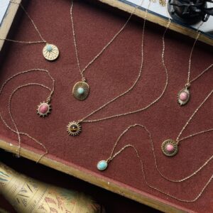 Vintage Style Gemstone Necklace