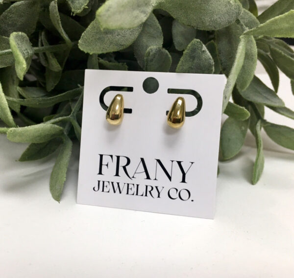 Simple Stud Earrings - Drop