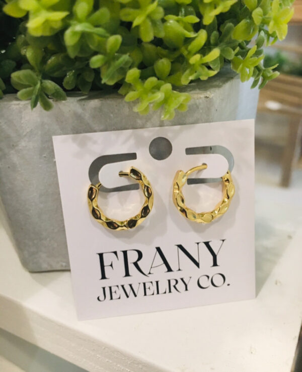 Mini Hoop Earrings - Gold