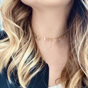Gold Tassel Choker Necklace - Saskatoon