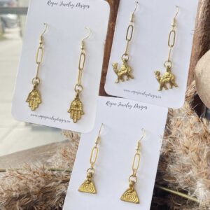 Gold Chain Link Earrings